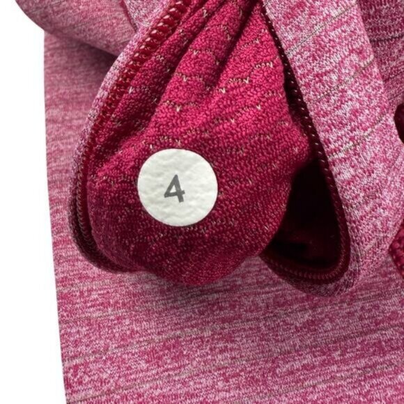 Lululemon Run For Gold 1/2 Zip Heathered Bumble Berry Size 4 - Picture 13 of 13